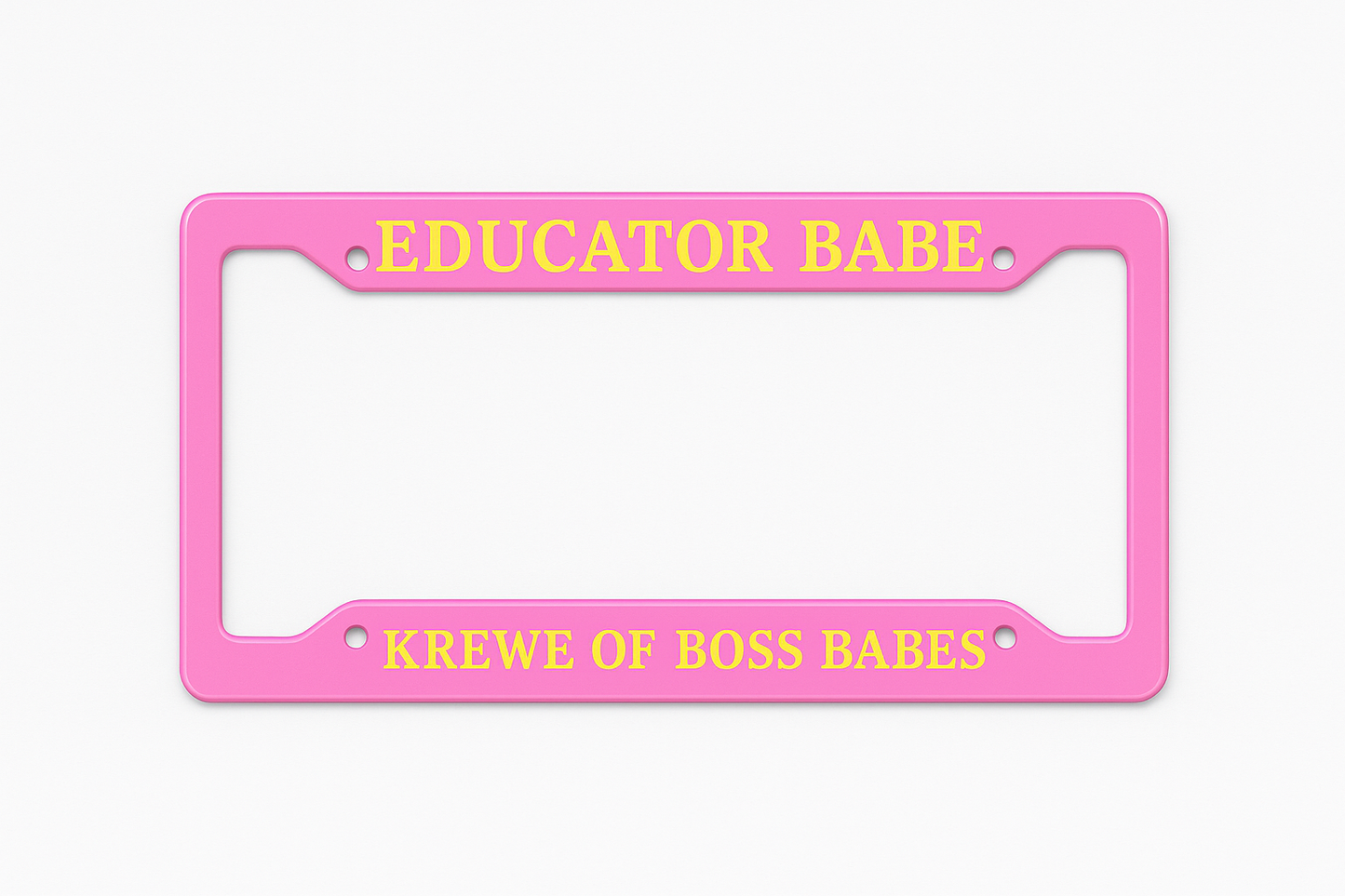 EDUCATOR BABE - COUTURE LICENSE PLATE