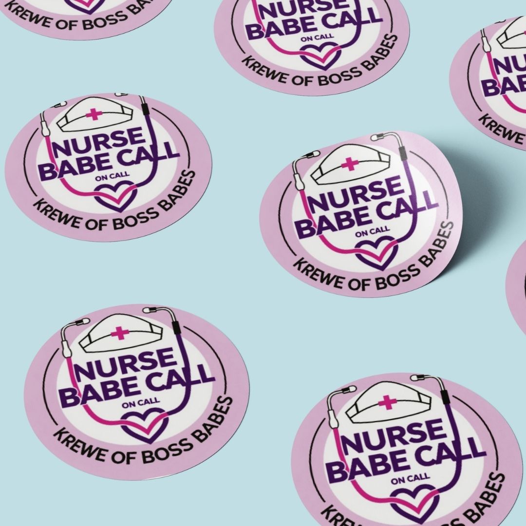 NURSE BABE - STICKER