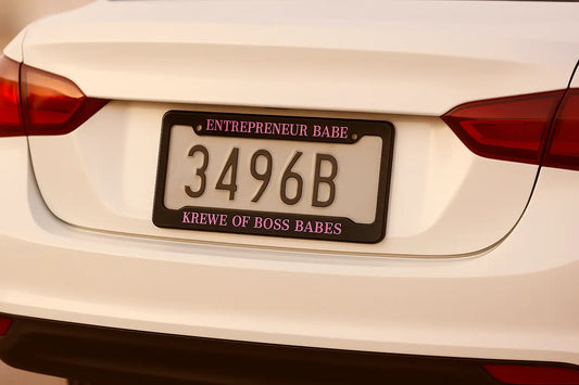 ENTREPRENEUR BABE - LICENSE PLATE | Krewe Of Boss Babes