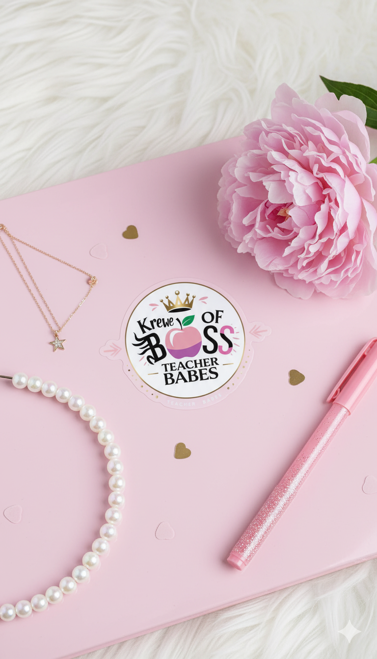 TEACHER BABES - STICKER | Krewe Of Boss Babes